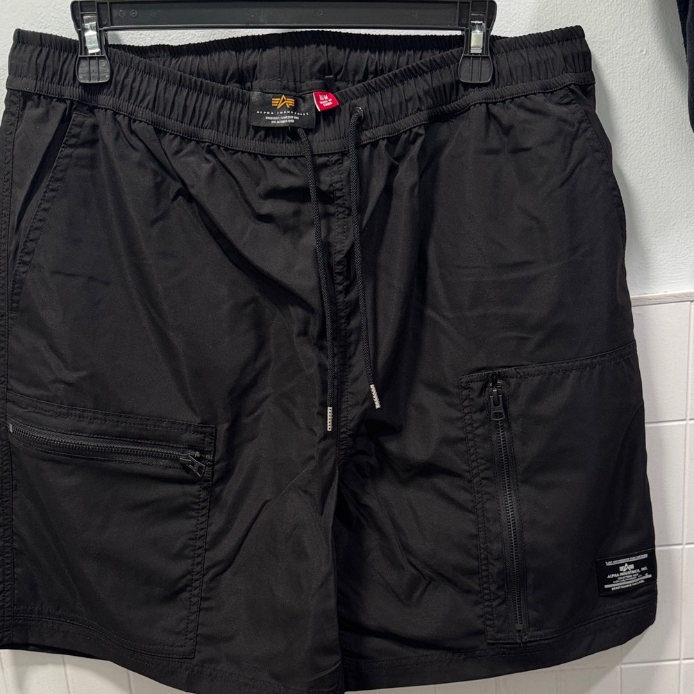 Alpha Industries Black Athletic Shorts